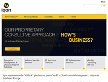 Tablet Screenshot of iqon.com